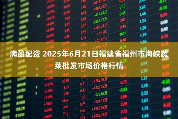 满盈配资 2025年6月21日福建省福州市海峡蔬菜批发市场价格行情