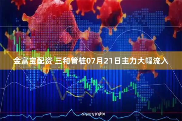 金富宝配资 三和管桩07月21日主力大幅流入